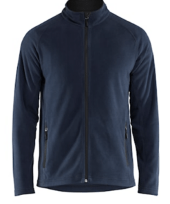 KMAR heren microfleecevest in marineblauw