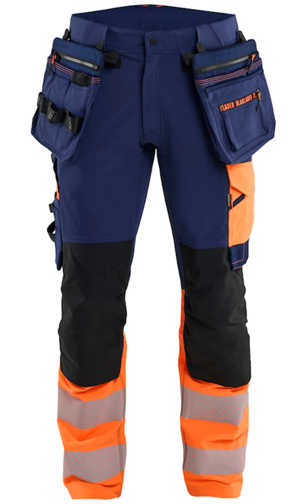 BLÅKLÄDER ToolRig™ high-vis werkbroek 1145 4-weg stretch incl. gereedschapszakken